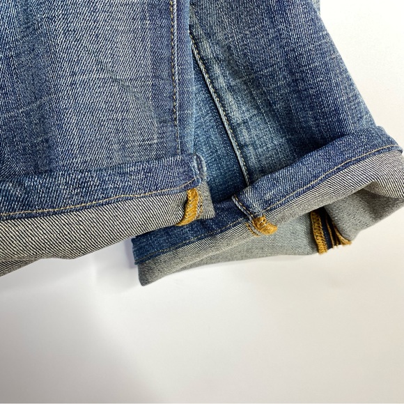 Seven 7 Womens Bootcut Jeans Sz 6 Distressed Stretch Mid Rise Denim Embroidery - Picture 14 of 14